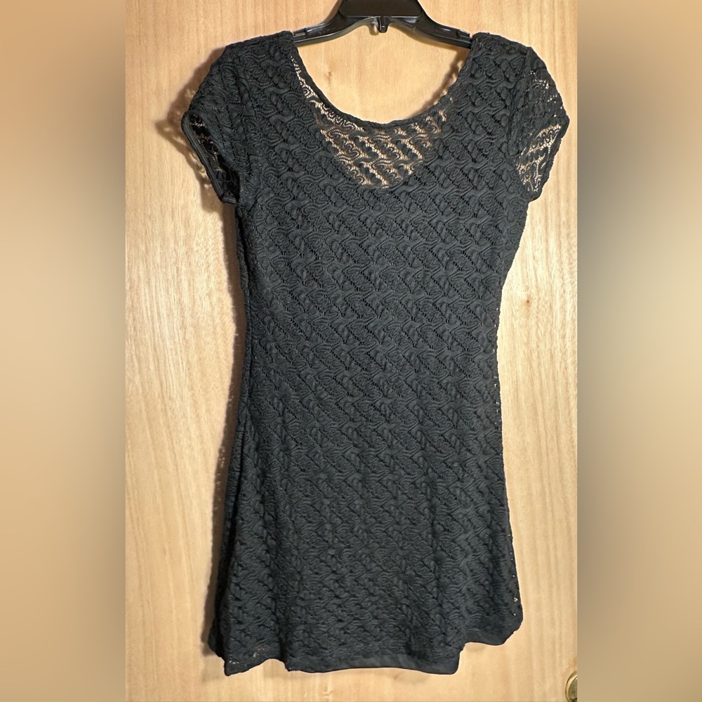 Apt. 9 Black Textured Lace Blouse